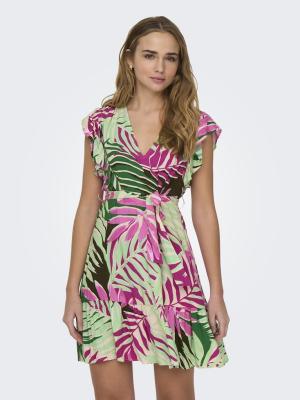 Stilvolles Kleid mit V-Ausschnitt | ONLSANDIE LIFE CAPSL .V-NECK DRESS