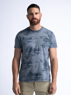 Modisches T-Shirt mit Allover-Muster | Men T-Shirt SS