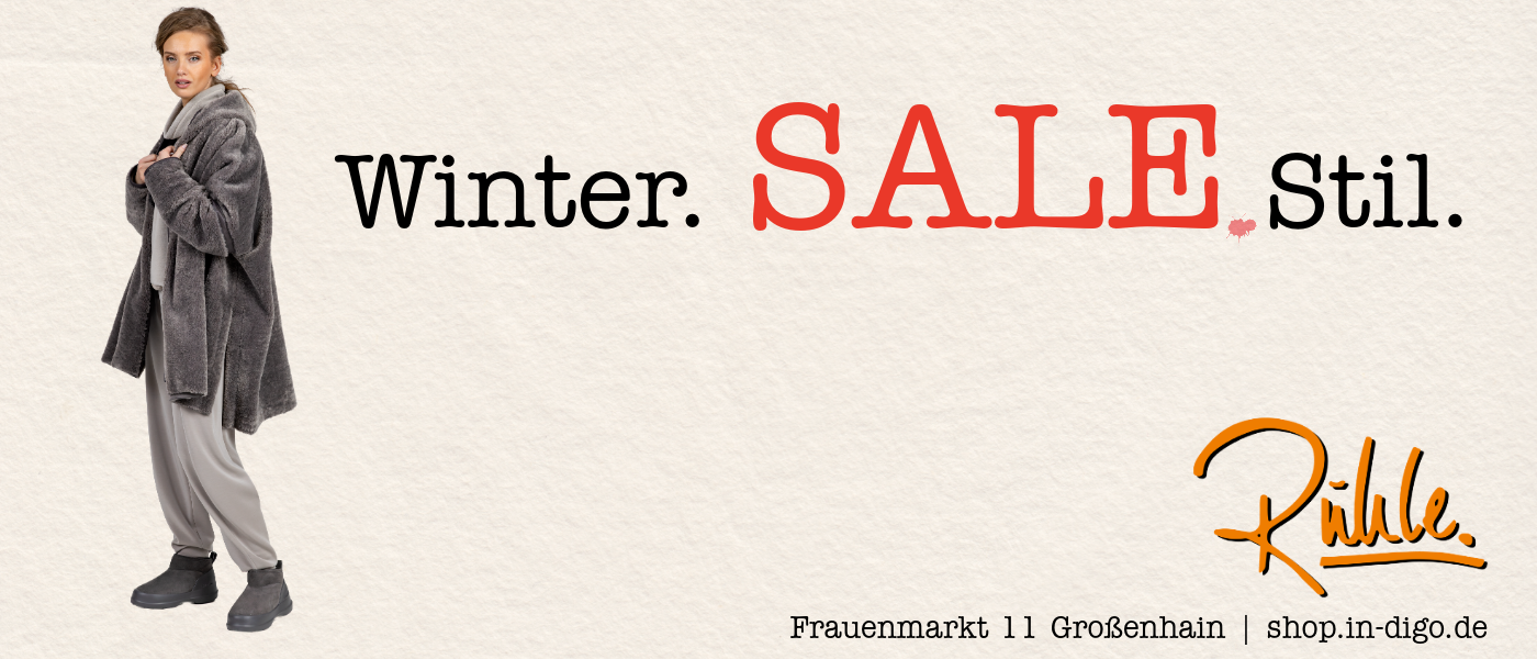 Winter. Sale. Stil.