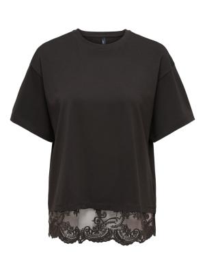 ONLVIVVI S/S LACE BOTTOM TOP JRS NO