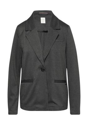 Karierter Blazer aus Viskosemix