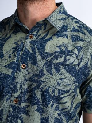 Herren Kurzarmhemd im Hawaii-Look | Men Shirt Short Sleeve AOP