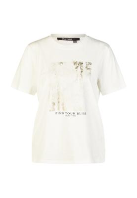 Shirt mit Folienprint und Wording