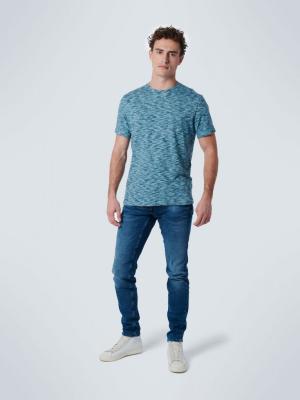 Herren T- Shirt Rundhals | T-Shirt Crewneck Multi Coloured Yarn Dyed Melange Responsible Choice