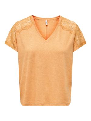 Oberteil mit Details | ONLAUGUSTA LIFE S/S LACE MIX TOP JR