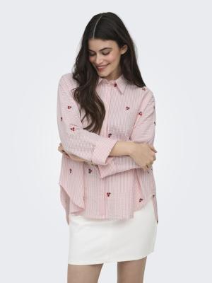 ONLNEW LINA GRACE L/S CHERRY SHIRT
