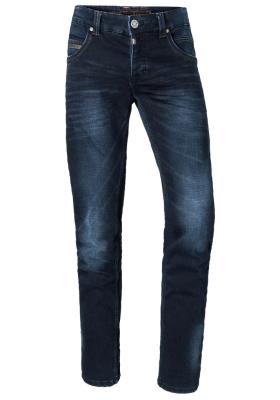 Herren Jeans aus Stretch-Denim mit Leder-Detail | L34 MenRegular RyanTZ