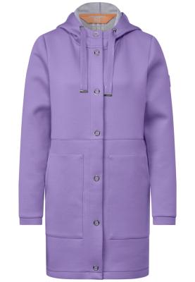 Unifarbene Doubleface Übergangsjacke | Long Soft Doubleface Jkt