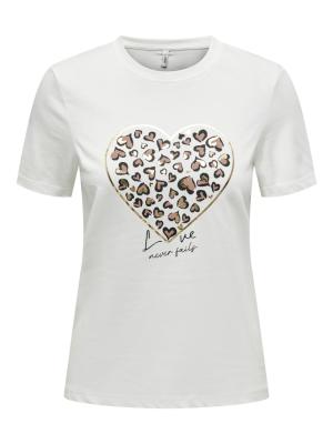 ONLTANYA LIFE REG S/S LEO PRINT TOP