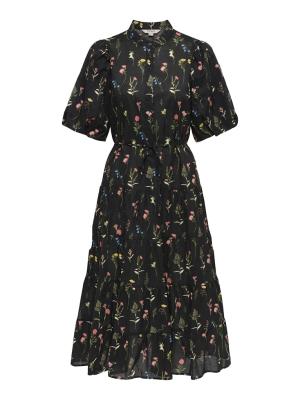 ONLELMA S/S LONG BELT DRESS WVN EX
