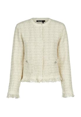 Bouclé-Strickjacke