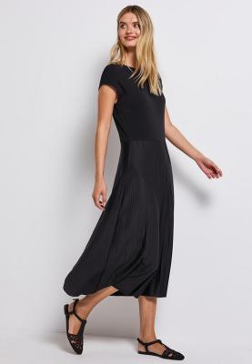 Mat Mix Dress Plissee_Midi