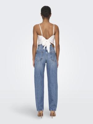 Straight-Fit Jeans | ONLROBYN MW STR LO AK DNM DOT536 NO