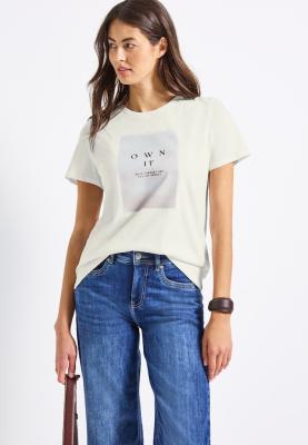 shaded partprint shirt