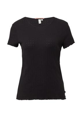 T-Shirt mit Ajour-Muster