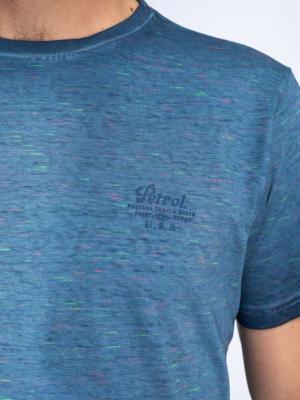 Herren T-Shirt mit kleinem Logo auf der Brust und Rundhalsausschnitt | Men T-Shirt SS