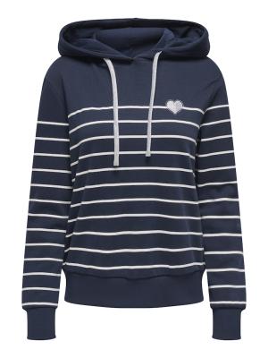 Kapuzenpullover | ONLADELLE L/S STRIPE HOOD SWT