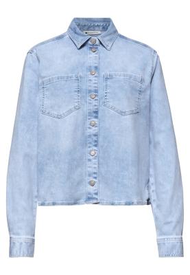 Style Denim-Blouse,bleach rand