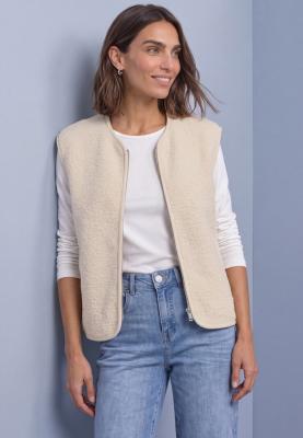 Short Teddy Vest w. Corduroy D