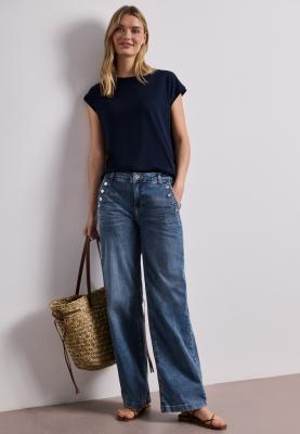 Style Emee Wide Leg,hw,mid blu