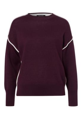 Feinstrickpullover mit sportivem Charakter und Kontrastdetails