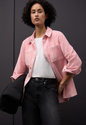 Corduroy shirtcollarblouse w p