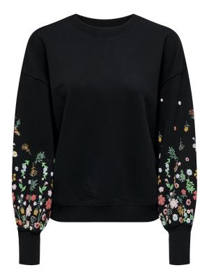 Sweatshirt | ONLBROOKE L/S O-NECK FLOWER SWT NOO