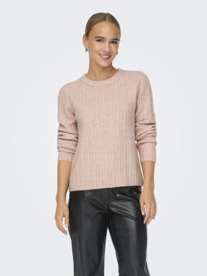 Warmer Strickpullover für jede Jahreszeit | ONLJEANETT LIFE L/S RIB O-NECK CC K