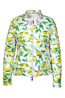 Steppjacke mit Zitronenprint – Frisch & Stylisch