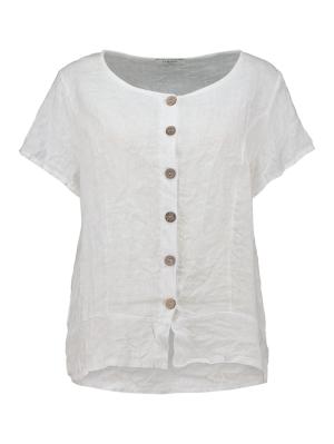 Shirt durchgeknöpft, Halbarm