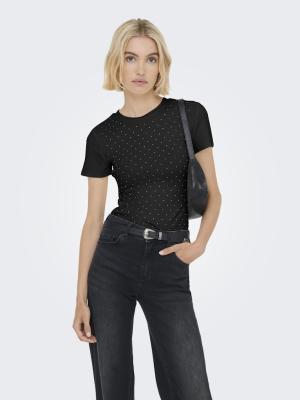 ONLARNHEM S/S RHINESTONE TOP JRS