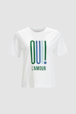 T-Shirt with print oui l'amour