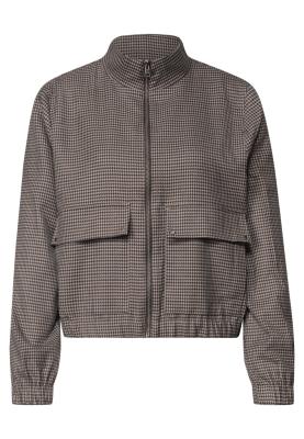 P_Zip Jacket Houndstooth