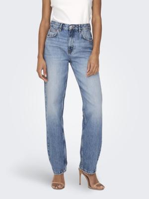 Straight-Fit Jeans | ONLROBYN MW STR LO AK DNM DOT536 NO