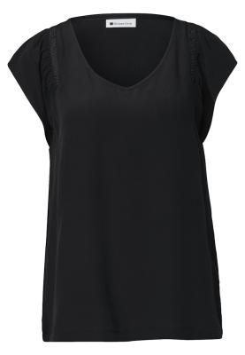 V-neck blouse w tape details