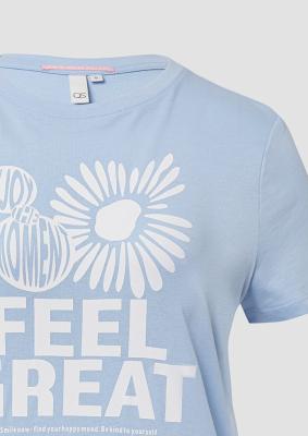 Baumwollshirt mit Frontprint