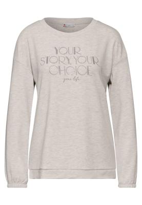 Langarmshirt mit Print | long sleeve partprint shirt