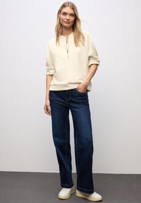 silk look shirt w.zipper
