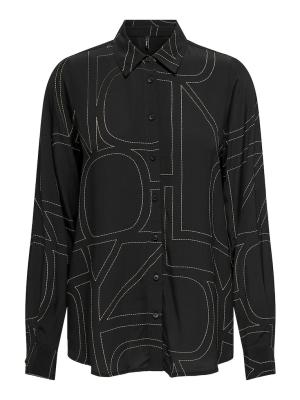 Stilvolle Bluse mit Hemdkragen und Voluminösen Ärmeln | ONLDEA L/S OVERSIZED SHIRT NP PTM