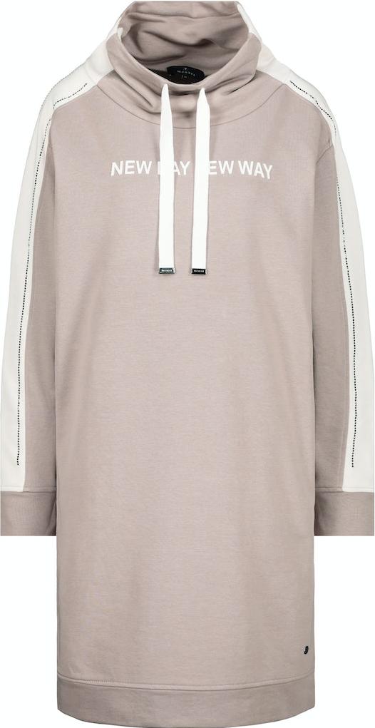 Monari Colour-Block Sweatkleid • • Online-Shop Langarm Damen Kleid × • designtes Kleider Rühle INDIGO