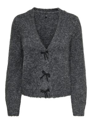 ONLZAGGIE LS BUTTON V-NECK CARDI KN