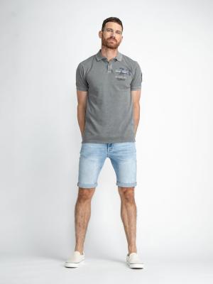 Sportliches Poloshirt mit Aufdruck | Men Polo Short Sleeve