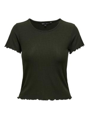 T-Shirt mit Rüschenbesatz | ONLEMMA S/S SHORT TOP NOOS JRS