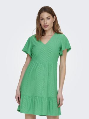 Kleid mit V-Ausschnitt | ONLSANDRA S/S V-NECK DRESS JRS