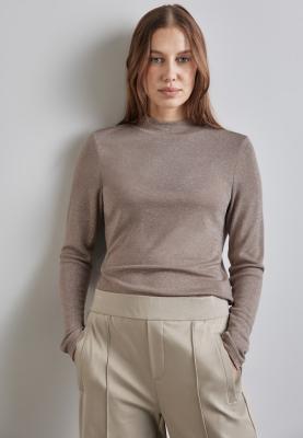 Schimmernde Turtleneck Shirt | shiny turtle neck shirt