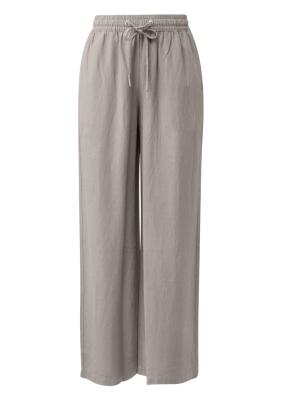 Lässige Leinenmix-Hose im Wide Leg-Schnitt