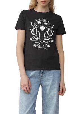 Das Baumwollshirt mit coolem Frontprint