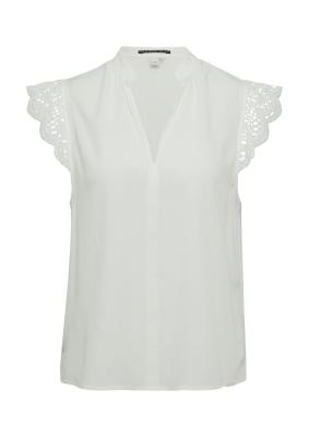 Blusentop mit Spitzen-Detail