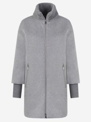 White Label Manteljacke in Grau – moderner Look mit Strickdetails