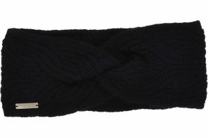 Damen Strick Stirnband mit Zopfmuster in 100% Merinowolle